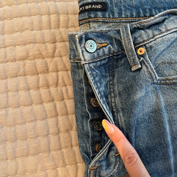 90s loose high rise straight leg Lucky Brand jeans- size 4/27 - Picture 2 of 8